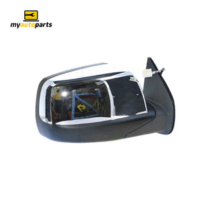 Chrome Door Mirror Electric Adjust Drivers Side Aftermarket Suits Ford Ranger PJ 2006 to 2009