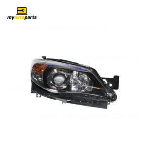 Black Head Lamp Drivers Side Genuine suits Subaru Impreza/WRX/STi 2007 to 2014