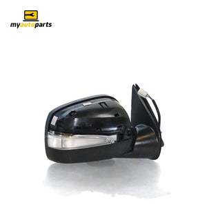 Black Door Mirror Electric Adjust with Indicator Drivers Side Genuine suits Holden Rodeo & Isuzu D-Max
