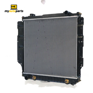 Radiator 31 / 38 mm Plastic Aluminium 460 x 488 x 32 mm Manual/Auto 4.0L L VP Aftermarket Suits Jeep Wrangler TJ 1996 to 2007