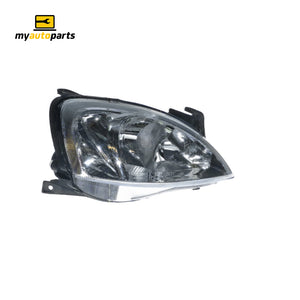 Head Lamp Drivers Side Certified Suits Holden Barina XC 2001 to 2011