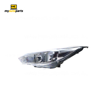 Halogen Manual Adjust Head Lamp Passenger Side Genuine Suits Ford Focus LZ 2015 to 2018