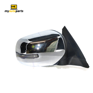 Chrome Door Mirror Driver Side Certified suits Mitsubishi Challenger PC & Triton MN 8/2009 to 12/2015