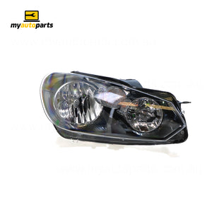 Halogen Head Lamp Drivers Side Genuine Suits Volkswagen Golf MK 6 2009 to 2021