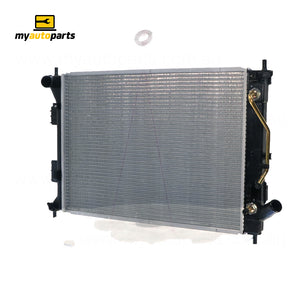 Radiator 35 / 33 mm Plastic Aluminium 553 x 398 x 16 mm Automatic 5.4 mm Fin 1.8l L G4BN Aftermarket suits Hyundai i30 GD