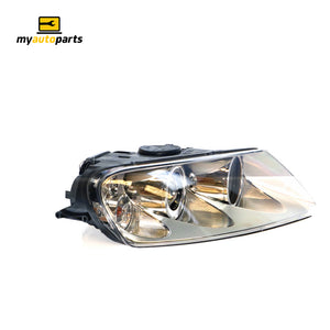 Halogen Head Lamp Drivers Side OES Suits Volkswagen Touareg 7L 2003 to 2007