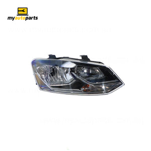 Halogen Head Lamp Drivers Side Genuine Suits Volkswagen Polo 6R 2014 to 2018