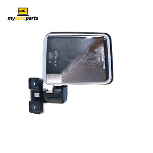 Chrome Door Mirror Drivers Side Genuine suits Toyota Landcruiser 70 Series 1990 to 2016