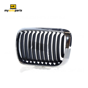 Chrome/Black Grille Passenger Side Aftermarket Suits BMW 3 Series E36 1996 to 1998