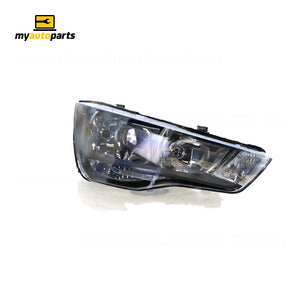 Halogen Head Lamp Drivers Side Certified Suits Audi A1 8X 2010 to 2015