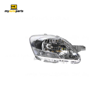 Halogen Manual Adjust Head Lamp Drivers Side Genuine Suits Toyota Yaris NCP93R 2006 to 2016