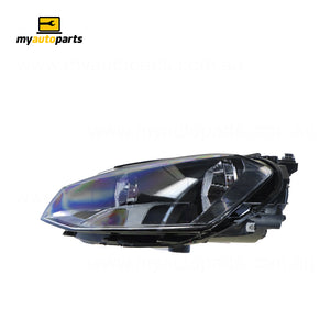 Halogen Manual Adjust Head Lamp Passenger Side Certified Suits Volkswagen Golf MK 7 2013 to 2017