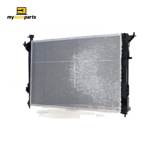 Radiator 35 / 35 mm Plastic Aluminium 670 x 480 x 18 mm Automatic 2.4 L G4KJ Aftermarket Suits Hyundai Santa Fe DM 2012 to 2018