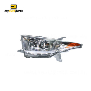 Headlight Passenger Side Genuine Suits Toyota Kluger GSU40R/GSU45R 2010 to 2013 - 8117048A20
