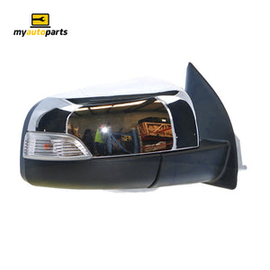 Chrome Door Mirror With Indicator Drivers Side Certified Suits Ford Ranger PX 9/2011 to 9/2018
