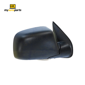 Black Door Mirror Electric Adjust Drivers Side Aftermarket suits Holden Colorado & Rodeo