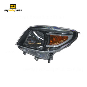 Halogen Manual Adjust Head Lamp Passenger Side Genuine Suits Ford Ranger PK 2009 to 2011
