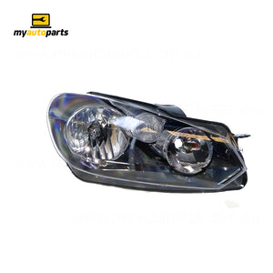 Halogen Head Lamp Drivers Side Certified Suits Volkswagen Golf MK 6 2009 to 2021