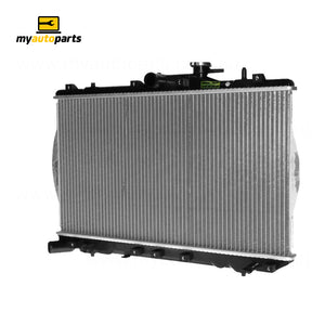 Radiator 33 / 33 mm Plastic Aluminium 335 x 603 x 16 mm Manual 1.5L L G4 Aftermarket Suits Hyundai Excel X3 1994 to 2000