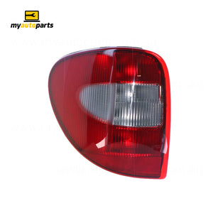 Black Red/Clear Tail Lamp Passenger Side Aftermarket Suits Chrysler Voyager RG 2004 to 2010