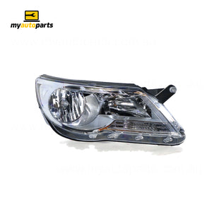 Halogen Electric Adjust Head Lamp Drivers Side Certified Suits Volkswagen Tiguan 5N 2008 to 2011