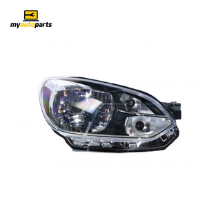 Halogen Electric Adjust Head Lamp Drivers Side Certified Suits Volkswagen Up AA 2012 to 2014