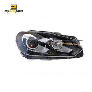 Xenon Chrome Head Lamp Drivers Side OES  Suits Volkswagen Golf MK 6 2009 to 2013