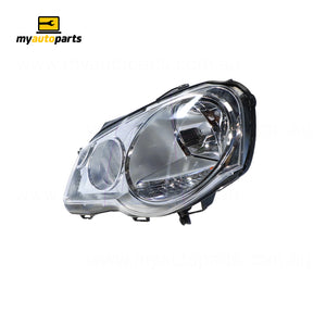 Halogen Head Lamp Passenger Side Genuine Suits Volkswagen Polo 9N 2005 to 2010