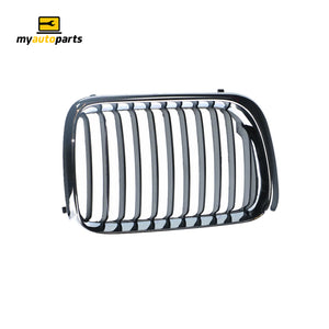 Chrome/Black Grille Drivers Side Aftermarket Suits BMW 3 Series E36 1996 to 1998