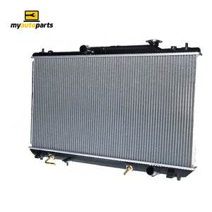 Radiator 34 / 34 mm Plastic Aluminium 400 x 738 x 27 mm Mauto 2.4 L 2AZFE Aftermarket Suits Toyota Camry ACV36R 2002 to 2006