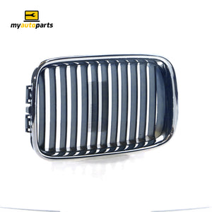 Chrome/Black Grille Drivers Side Aftermarket Suits BMW 3 Series E36 1991 to 1996