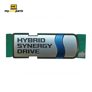 Boot lid Emblem "Hybrid Synergy Drive" Genuine suits Toyota Camry