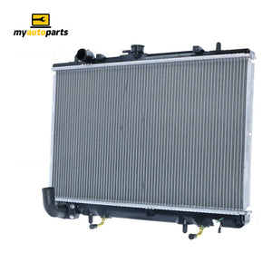 Radiator 35 / 35 mm Plastic Aluminium 375 x 598 x 32 mm Automatic 3.0L L 6G72T Aftermarket Suits Mitsubishi Triton MK 1996 to 2006