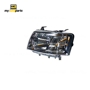 Halogen Manual Adjust Head Lamp Passenger Side Genuine Suits Ford Ranger PJ 2006 to 2009