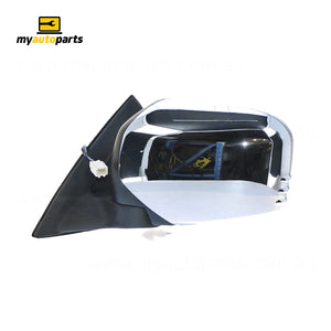 Chrome Door Mirror Electric Adjust Passenger Side Aftermarket suits Mitsubishi Triton 2006 to 2015