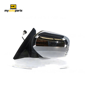 Door Mirror Passenger Side Genuine suits Mitsubishi Triton 2006 to 2015-Electric Chrome