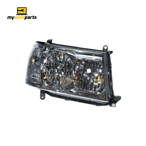 Head Lamp Drivers Side Certified Suits Toyota Landcruiser 100 Series 2005 to 2007