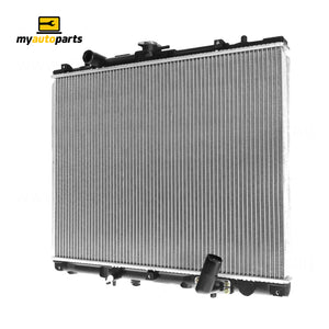 Radiator 35 / 35 mm Plastic Aluminium 500 x 638 x 36 mm Manual 2.8L L 4M40 Aftermarket Suits Mitsubishi Triton MK 1996 to 2006