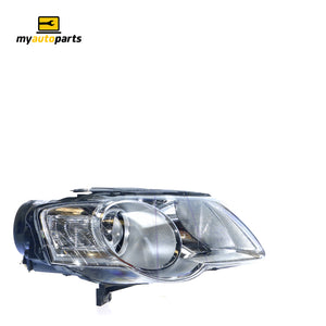 Halogen Electric Adjust Head Lamp Drivers Side OES Suits Volkswagen Passat B6 2006 to 2011