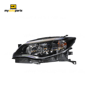 Black Head Lamp Passenger Side Genuine suits Subaru Impreza/WRX/STi 2007 to 2014