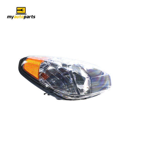 Head Lamp Drivers Side Genuine Suits Hyundai Accent MC 2006 to 2009