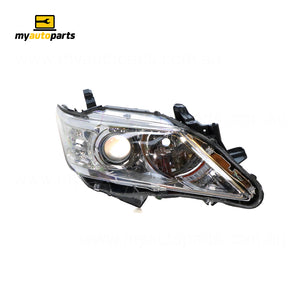 Halogen Head Lamp Drivers Side Genuine Suits Toyota Aurion GSV50R 2012 to 2017