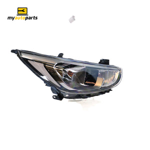 Halogen Head Lamp Drivers Side Genuine Suits Hyundai Accent RB 2017 to 2019