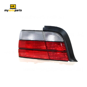 Black Red/Clear Tail Lamp Passenger Side Certified Suits BMW 3 Series E36 Coupe 1997 to 2000