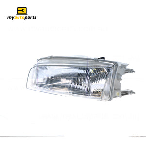 Head Lamp Passenger Side Aftermarket Suits Mitsubishi Lancer CE Sedan/Wagon 1996 to 1998
