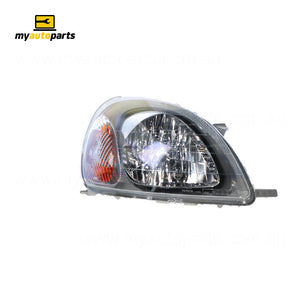 Halogen Manual Adjust Head Lamp Drivers Side Genuine Suits Toyota Echo NCP10R/NCP13R 2002 to 2005